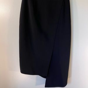 Brand: Ted Baker - Color: Black - Style: A-symmetrical Pencil Skirt